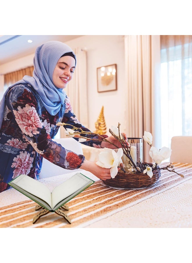 Homera Premium Wooden Quran Holder for Comfortable Reading Elegant Prayer Stand 45 cm Height Durable Luxury Base for Home and Mosque - Image 3